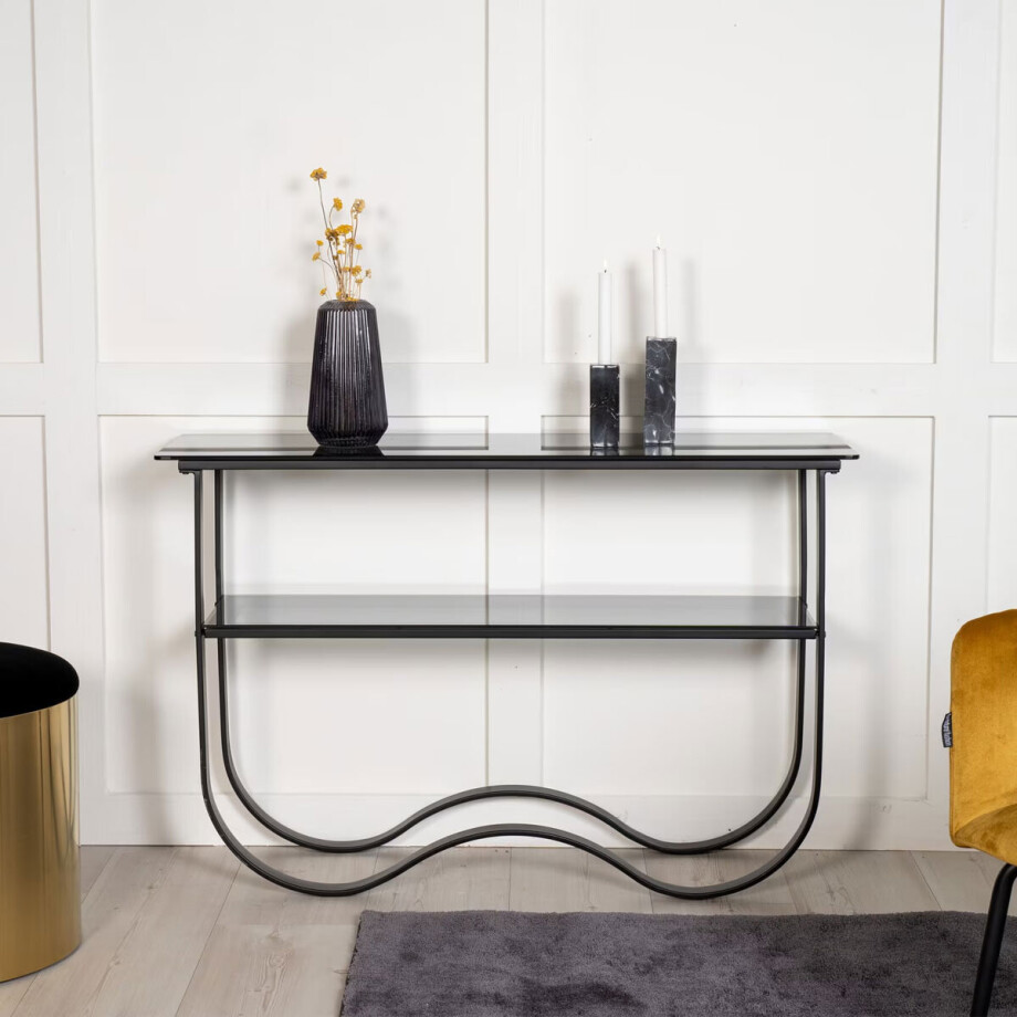 Nohr Sidetable 'Asim' Glas, 117cm afbeelding 1