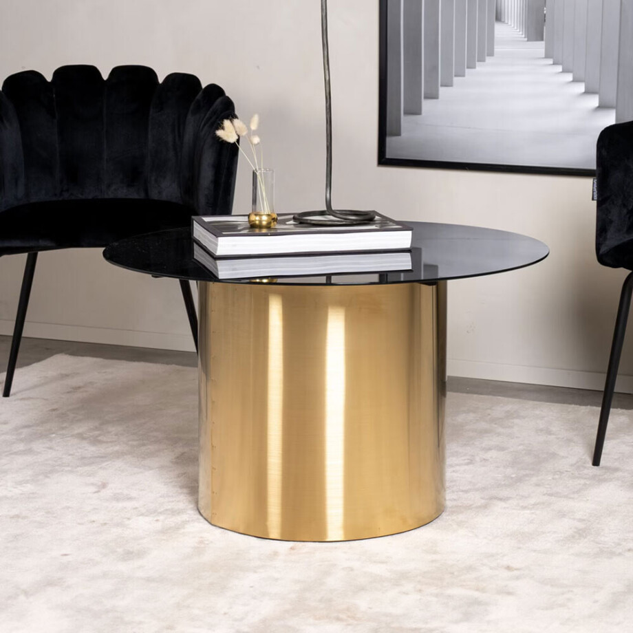 Nohr Ronde Salontafel 'Tarissa' Glas, 80cm afbeelding 1