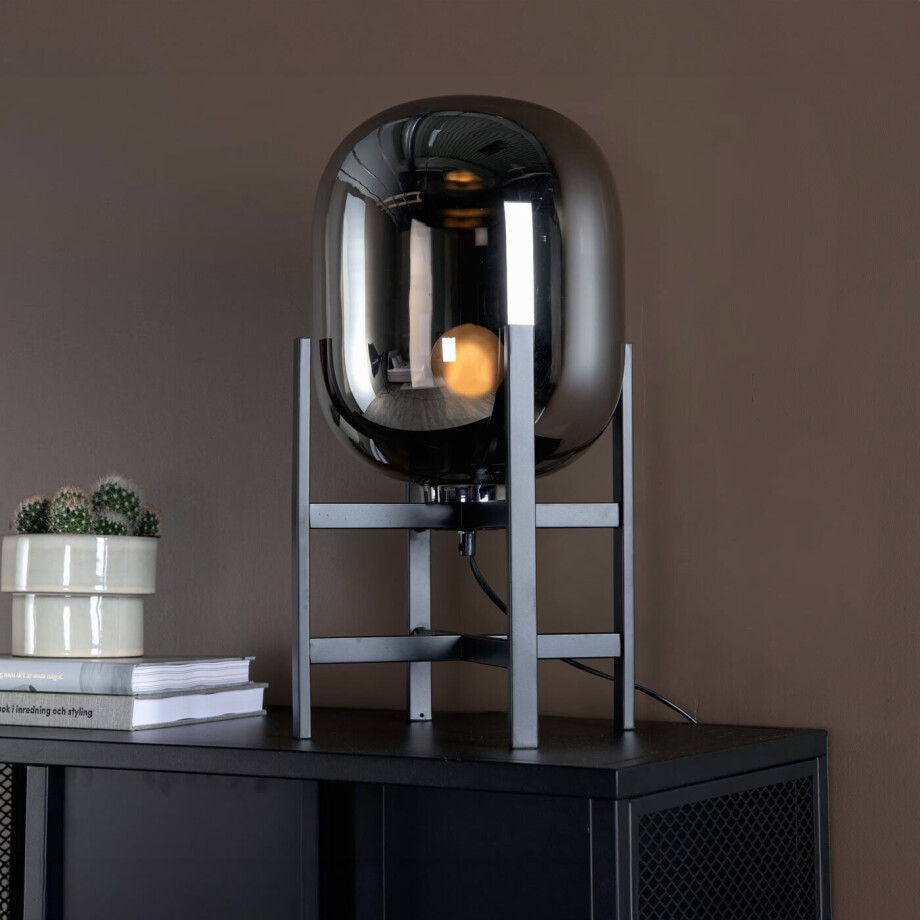 Nohr Tafellamp 'Syed' Glas, kleur Zwart afbeelding 1