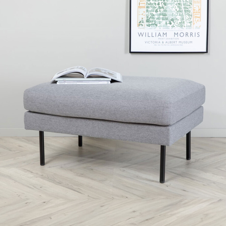 Nohr Hocker 'Bladimir' kleur Grijs afbeelding 1