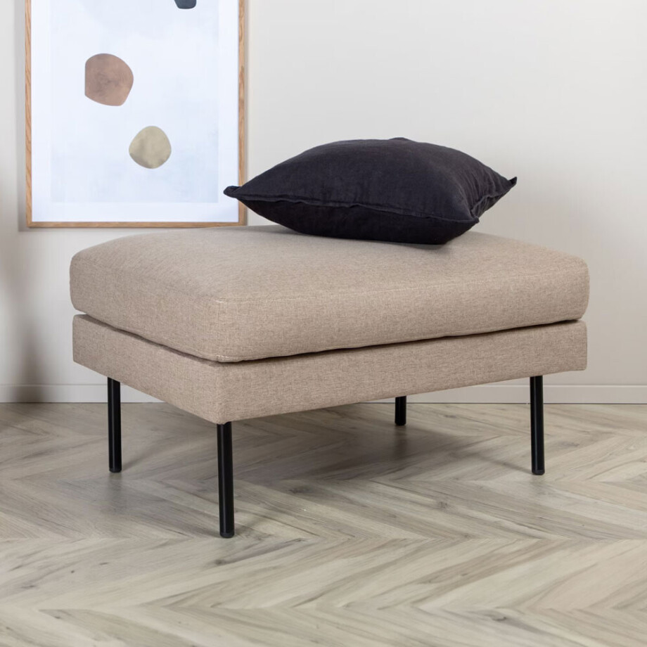 Nohr Hocker 'Bladimir' kleur Beige afbeelding 1