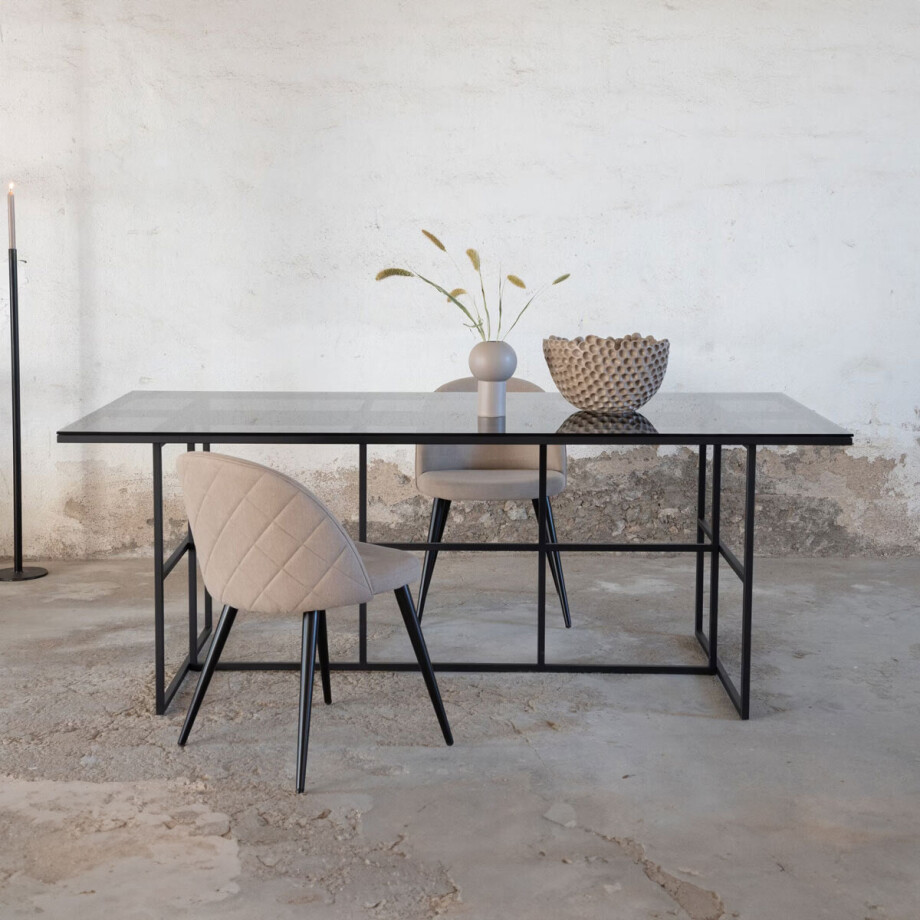 Nohr Eettafel 'Shamyra' Glas, 200 x 90cm afbeelding 1