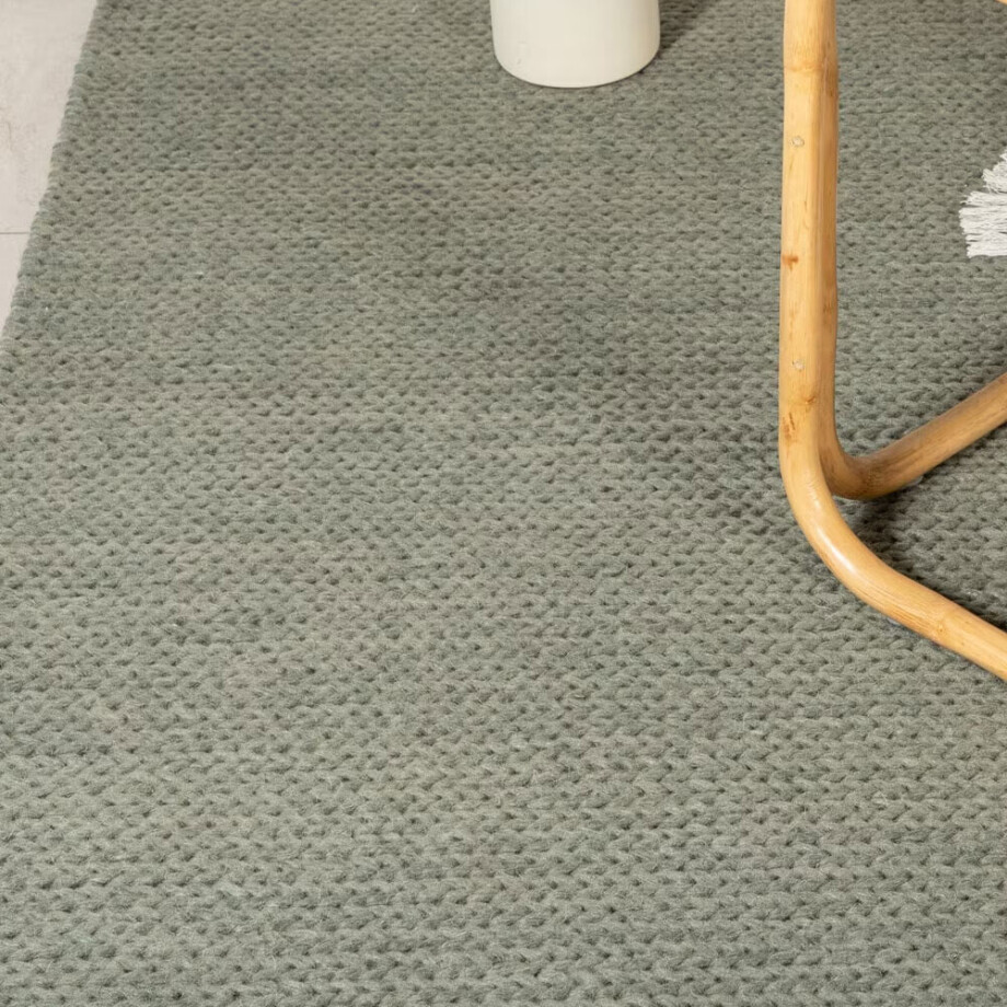 Nohr Vloerkleed 'Demetrious' Wol, 250 x 350cm, kleur Groen afbeelding 1