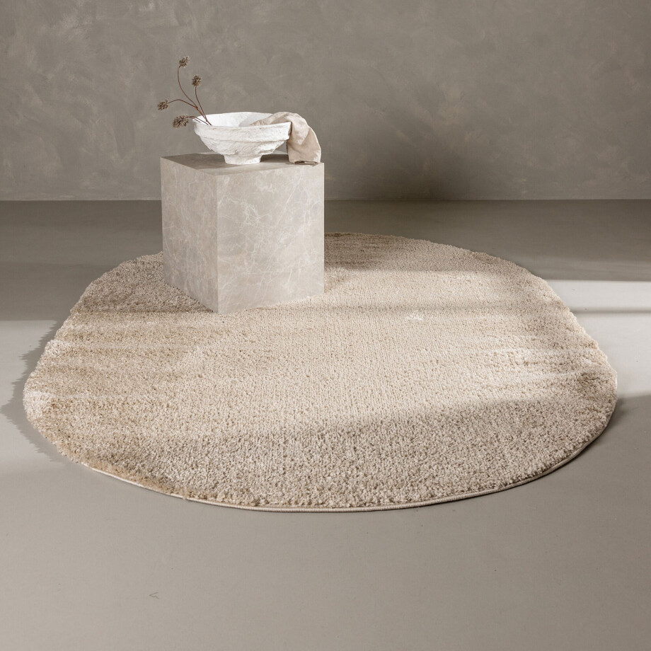 Nohr Ovaal Vloerkleed 'Vianna' 240 x 340cm, kleur Beige afbeelding 1