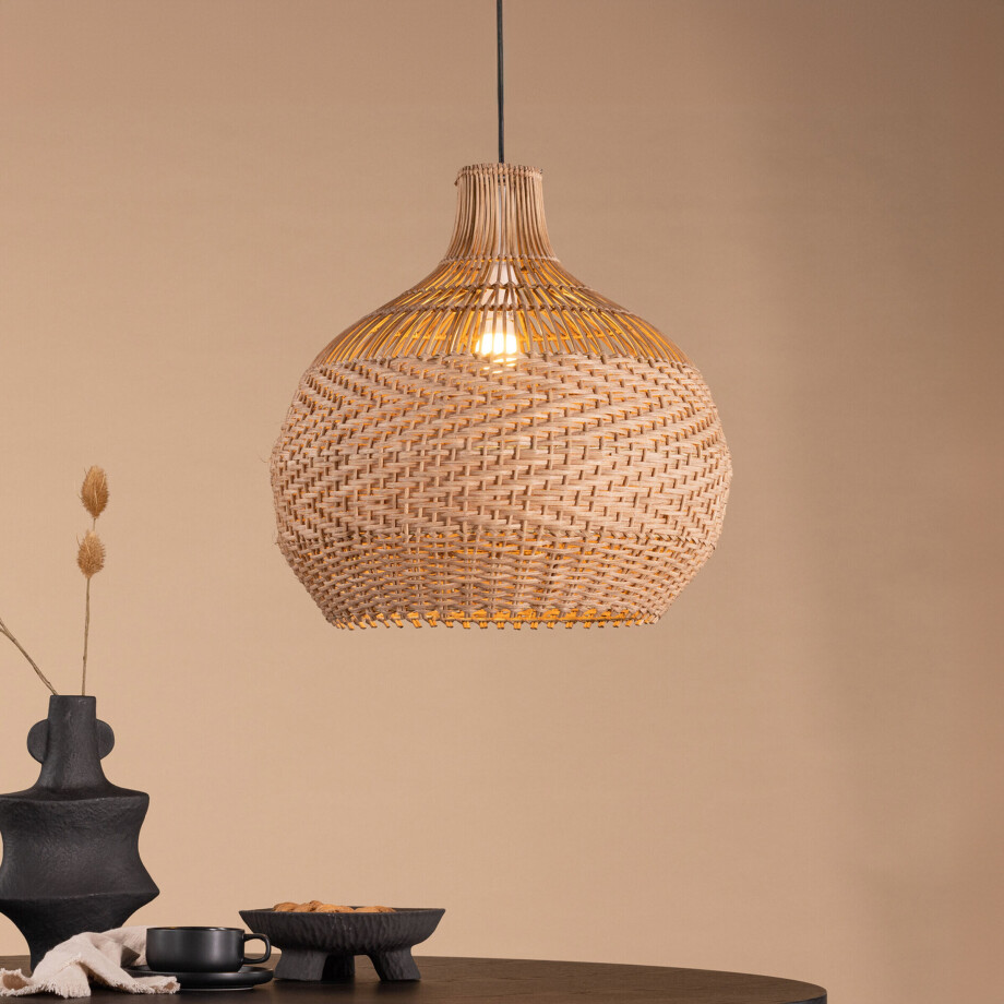 Nohr Hanglamp 'Jamiee' Rattan Nohr Hanglamp 'Jamiee' Rattan afbeelding 1
