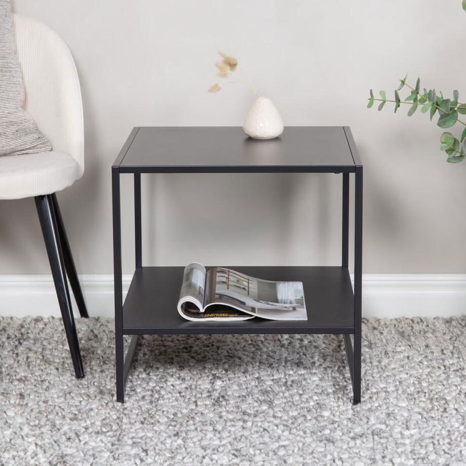 Nohr Bijzettafel 'Keonte' 50 x 50cm, kleur Zwart afbeelding 1