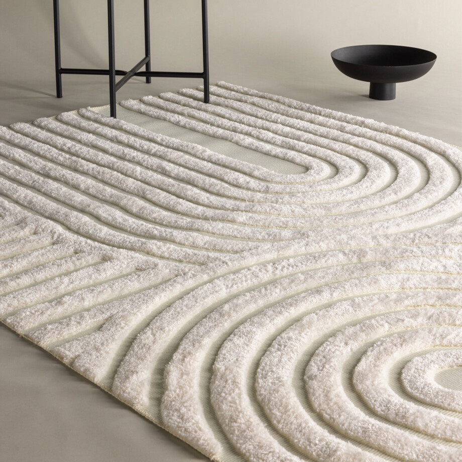 Nohr Vloerkleed 'Gustin' 200 x 290cm, kleur Wit afbeelding 1