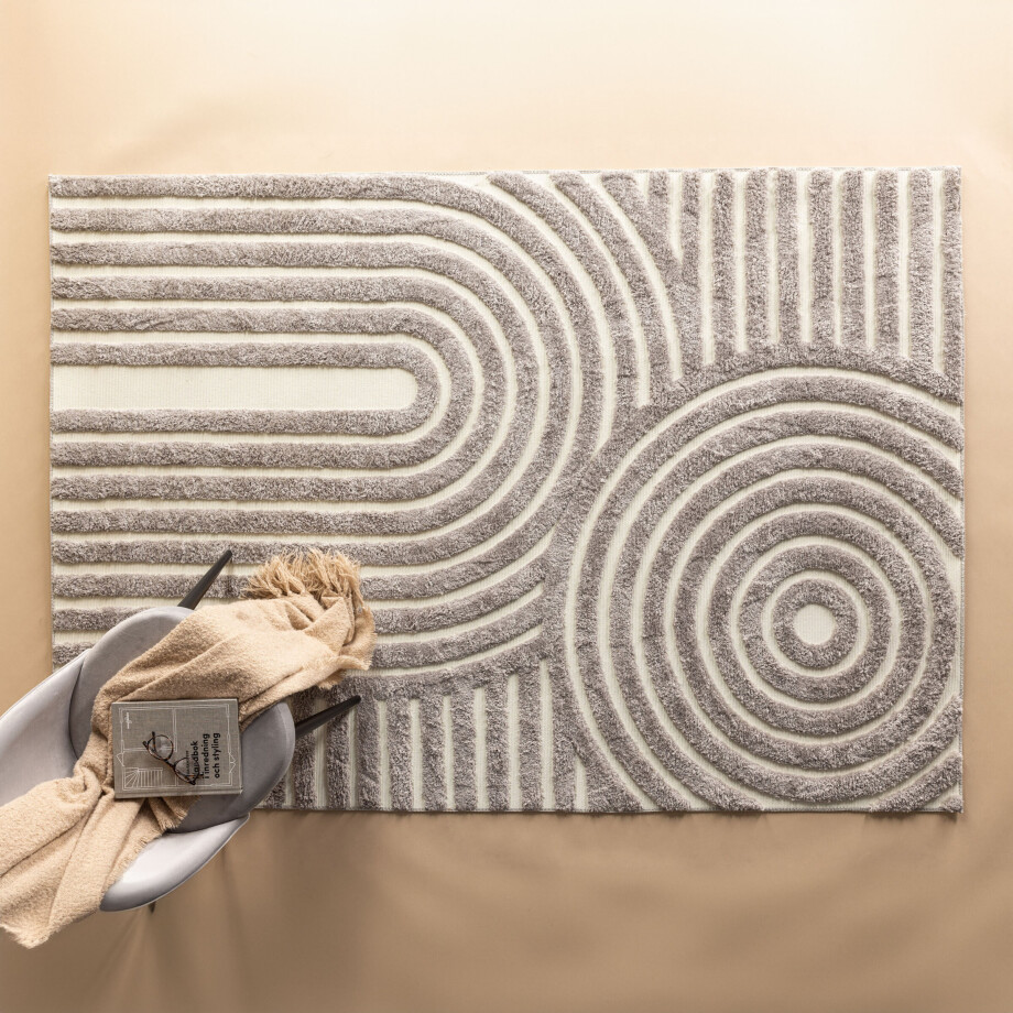 Nohr Vloerkleed 'Gustin' 200 x 290cm, kleur Grijs Nohr Vloerkleed 'Gustin' 200 x 290cm, kleur Grijs afbeelding 1