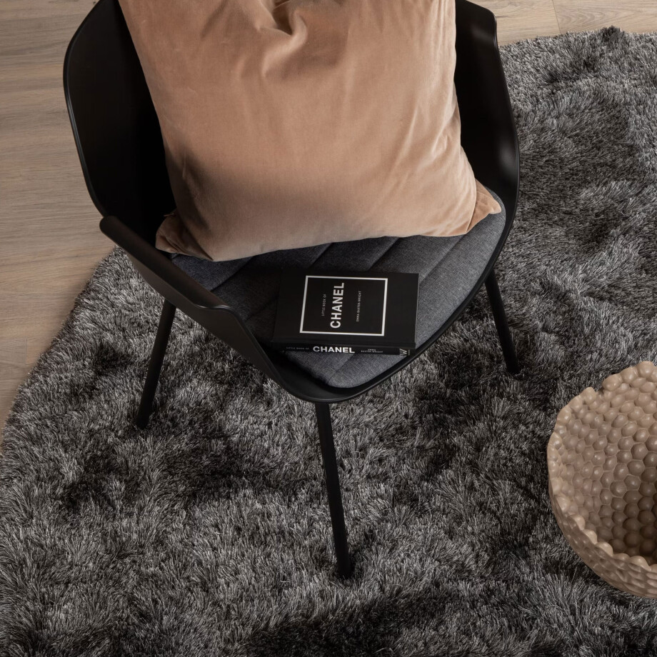 Nohr Vloerkleed 'Reshunda' 200cm, kleur Donkergrijs afbeelding 1