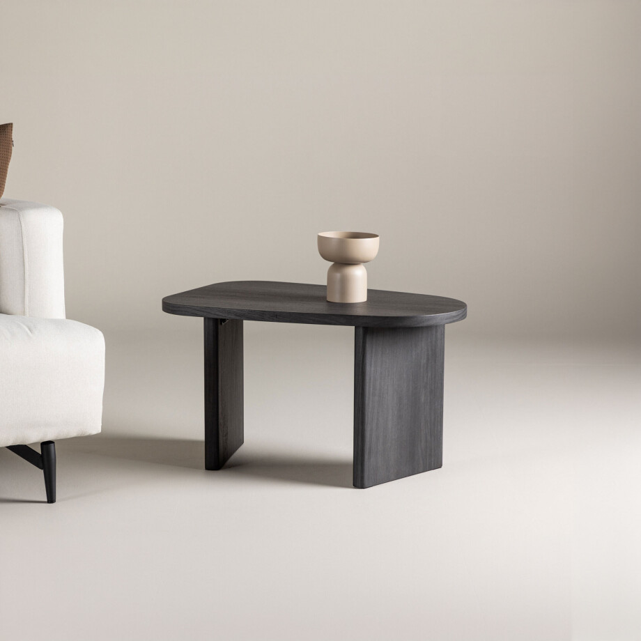 Nohr Organische Salontafel 'Jenea' 70 x 45cm, kleur Zwart afbeelding 1