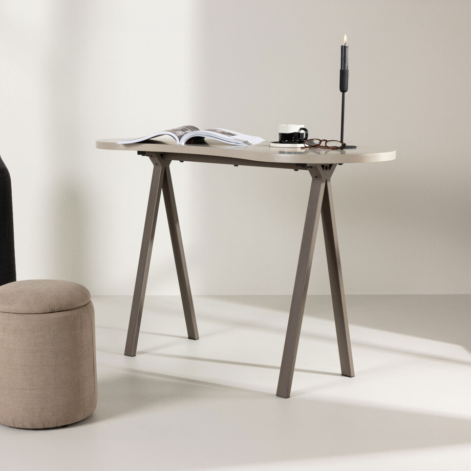 Nohr Organisch Bureau 'Lyndie' 115 x 50cm, kleur Beige afbeelding 1