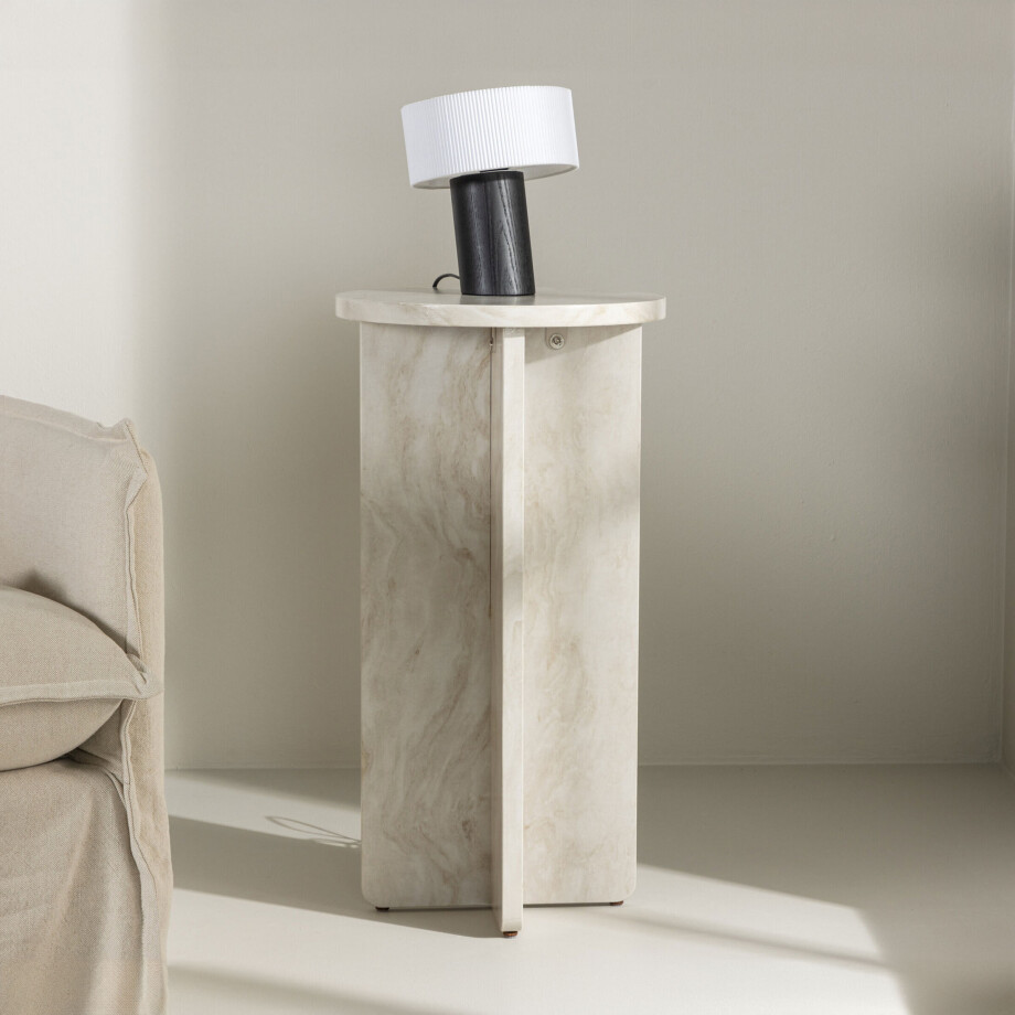 Nohr Zuil 'Jenelle' Marmerlook, 75cm hoog afbeelding 1