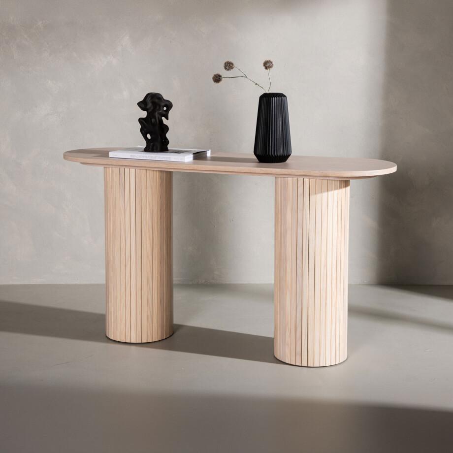 Nohr Sidetable 'Fionna' 130cm, kleur Whitewash afbeelding 1