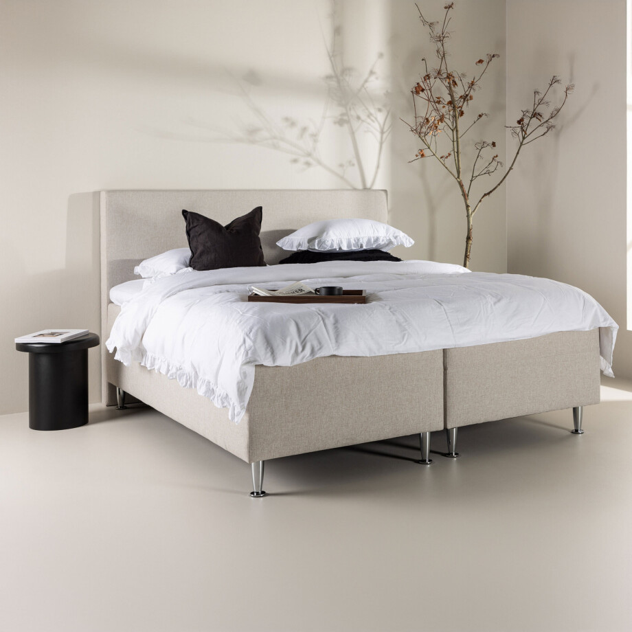 Nohr Bed 'Flecia' 180 x 200cm, kleur Beige afbeelding 1