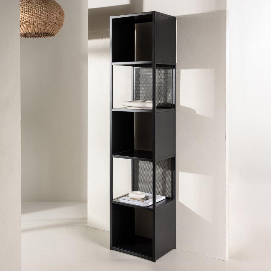 Nohr Wandrek 'Racheal' 185 x 40cm, kleur Zwart Nohr Wandrek 'Racheal' 185 x 40cm, kleur Zwart afbeelding 1