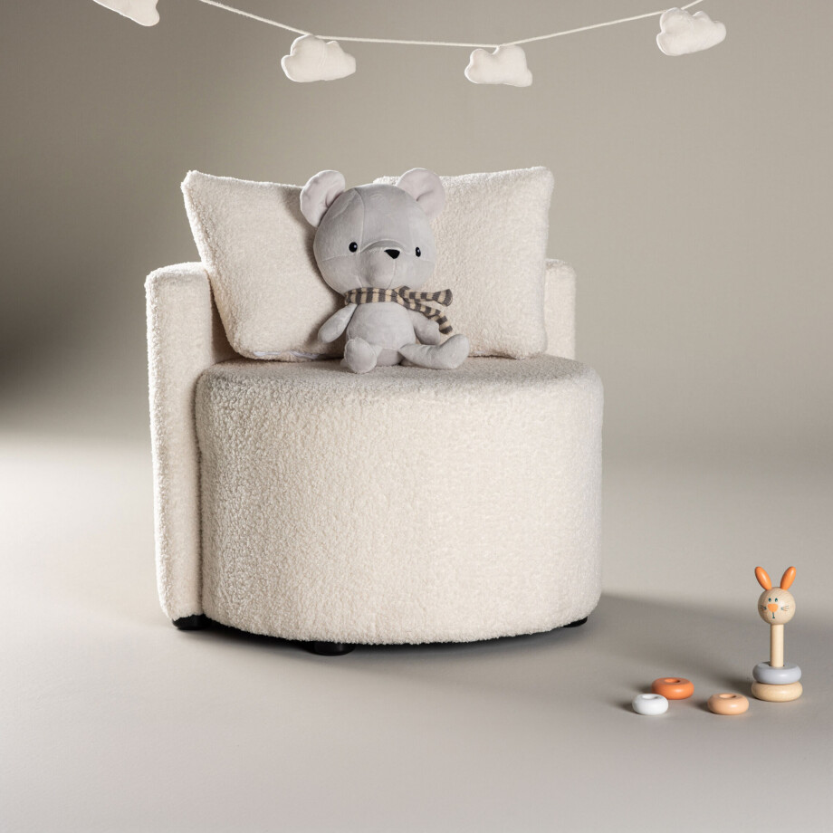 Nohr Kinderstoel 'Keeli' Teddy, kleur Beige afbeelding 1