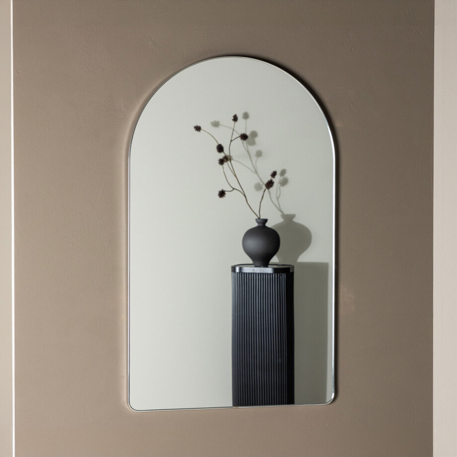 Nohr Gebogen Spiegel 'Cheryll' 100 x 60cm, kleur zilver afbeelding 1