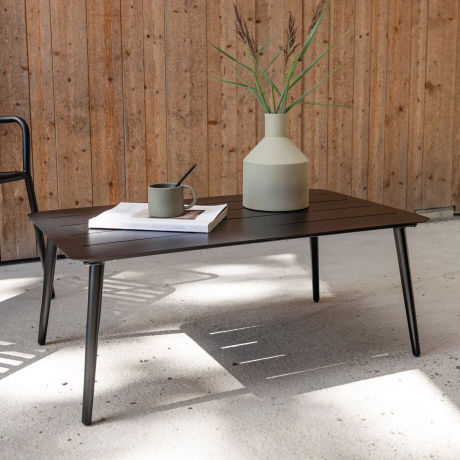Nohr Loungetafel 'Adon' 100 x 60cm, kleur Zwart afbeelding 1