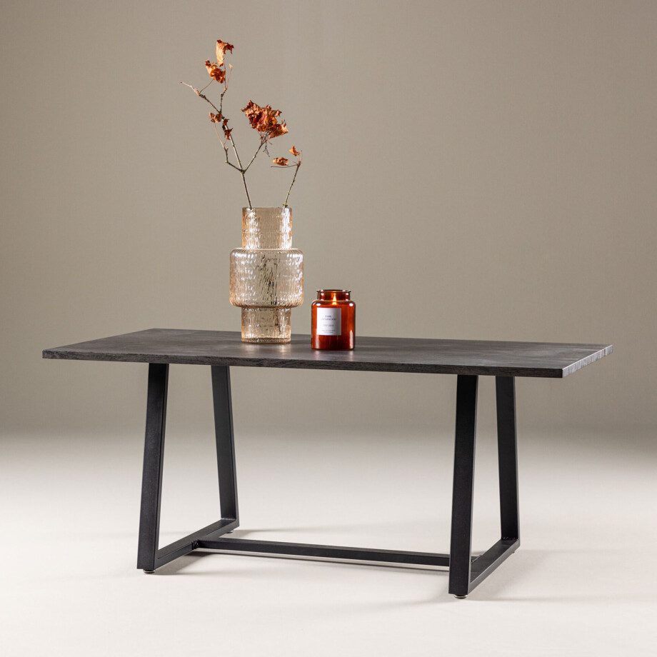 Nohr Salontafel 'Keriann' 110 x 60cm, kleur Zwart Nohr Salontafel 'Keriann' 110 x 60cm, kleur Zwart afbeelding 1
