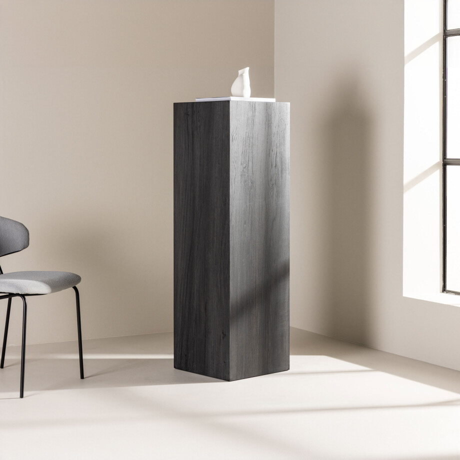 Nohr Zuil 'Nykole' 130cm hoog, kleur Zwart Nohr Zuil 'Nykole' 130cm hoog, kleur Zwart afbeelding 1