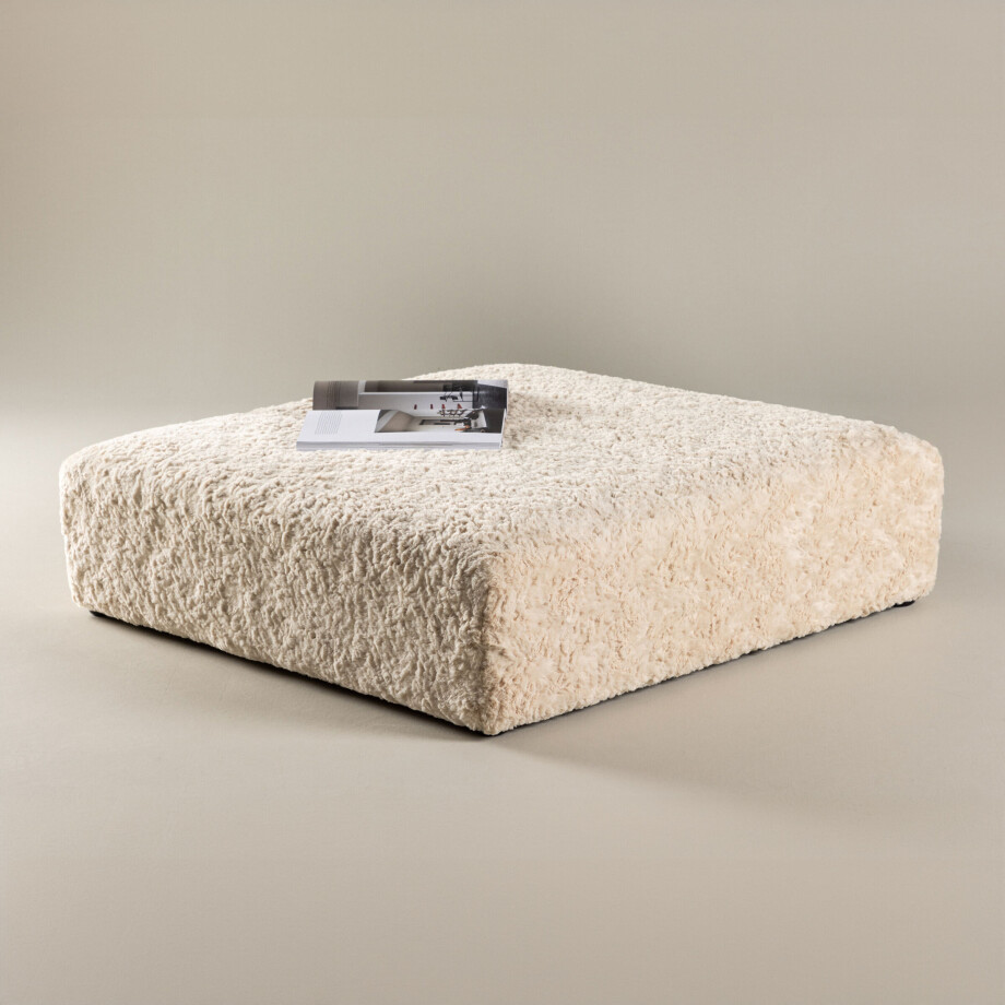 Nohr Poef 'Sonia' Faux fur, 100 x 100cm afbeelding 1