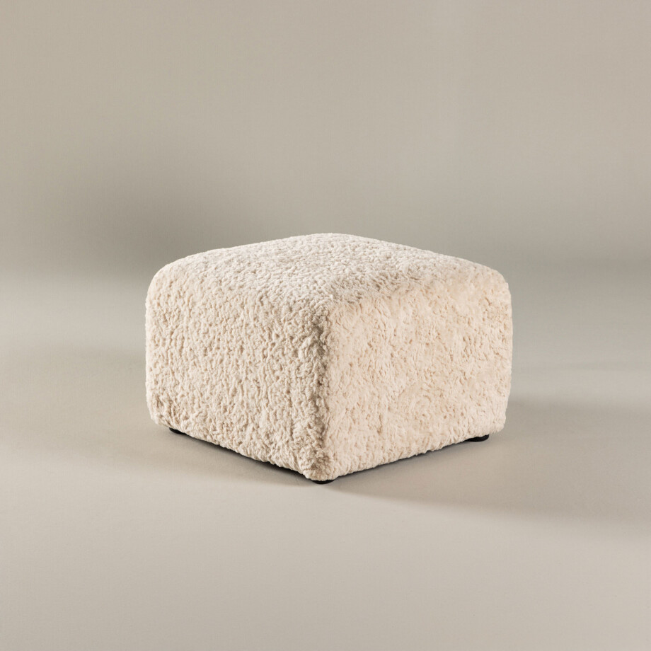 Nohr Poef 'Sonia' Faux fur, 50 x 50cm afbeelding 1
