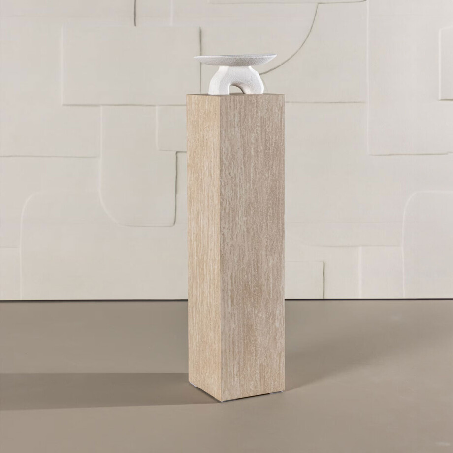 Nohr Zuil 'Nykole' Travertin look, 95cm afbeelding 1