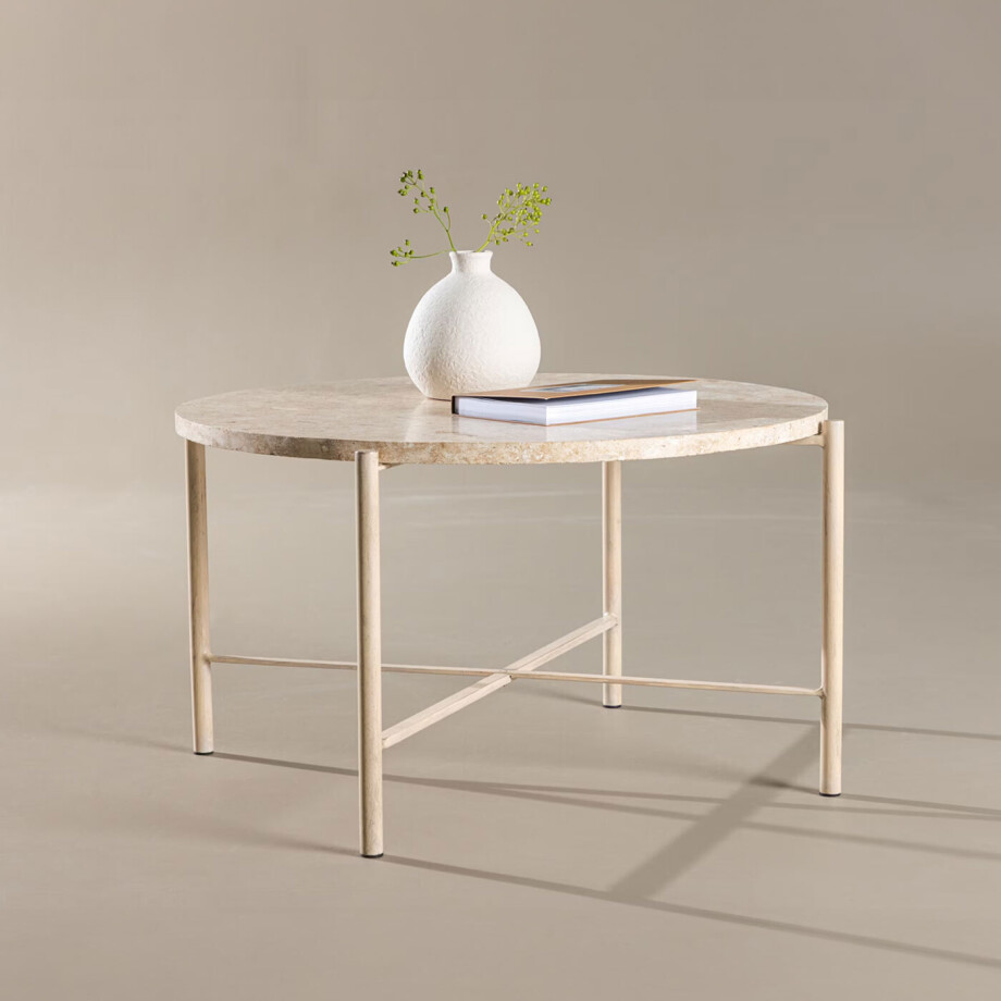 Nohr Ronde Salontafel 'Arnita' Mactan steen, 70cm afbeelding 1