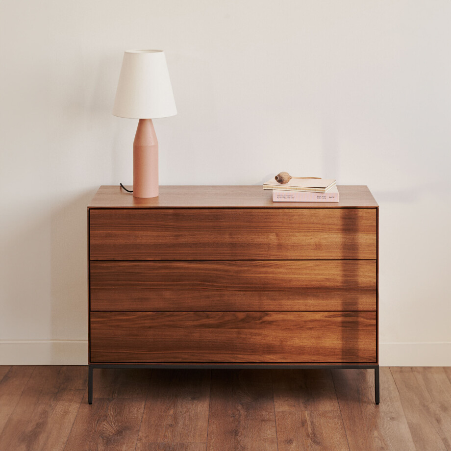 Kave Home Ladekast 'Vedrana' Walnoot, 75 x 110cm afbeelding 1
