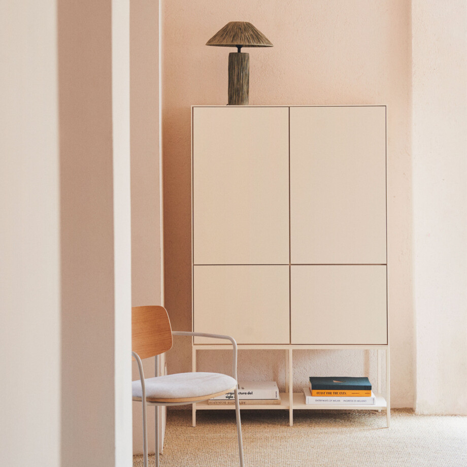 Kave Home Opbergkast 'Vedrana' 160 x 98cm, kleur Wit afbeelding 1