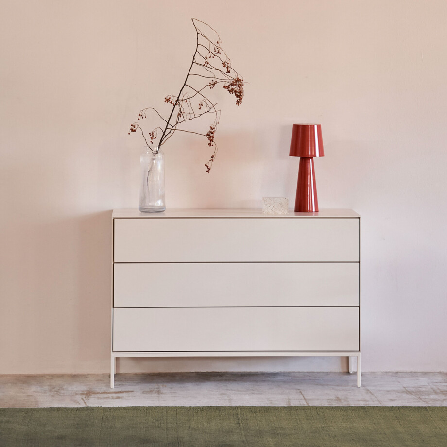 Kave Home Ladekast 'Vedrana' 75 x 110cm, kleur Wit afbeelding 1