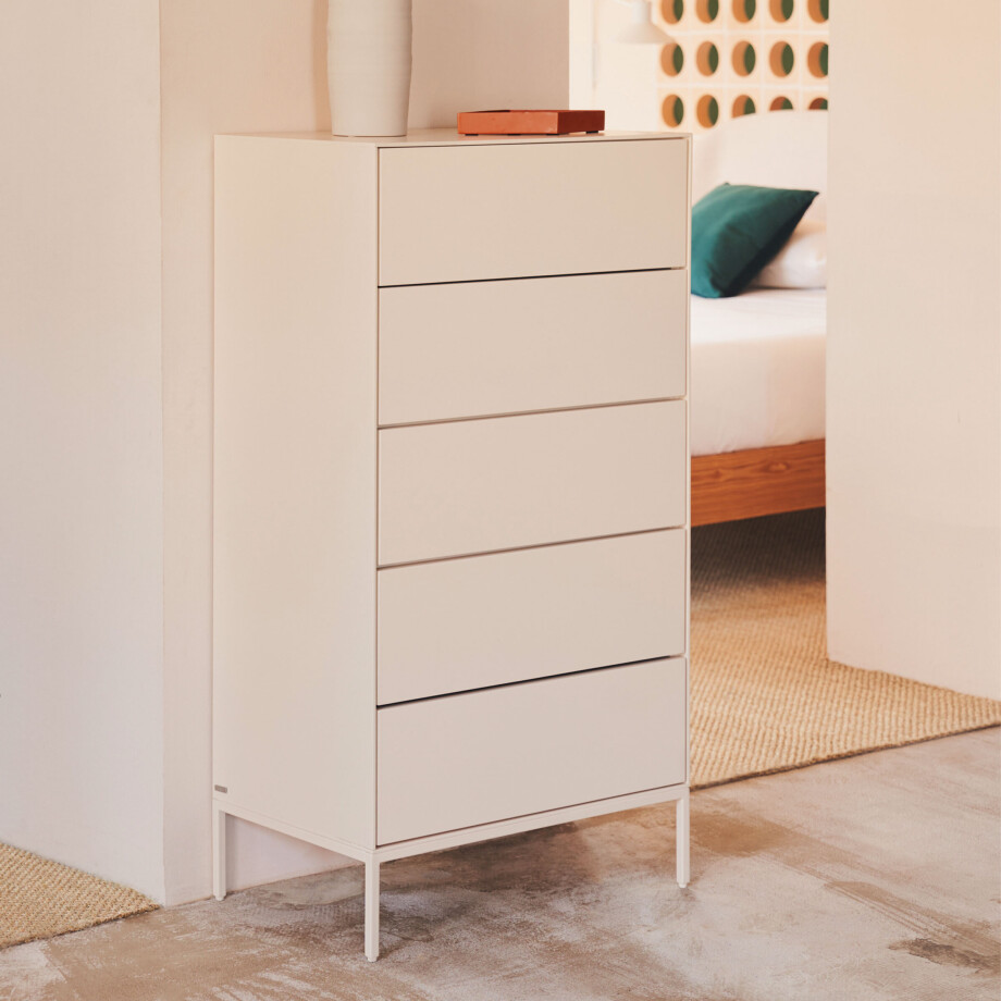 Kave Home Ladekast 'Vedrana' 114 x 60cm, kleur Wit afbeelding 1