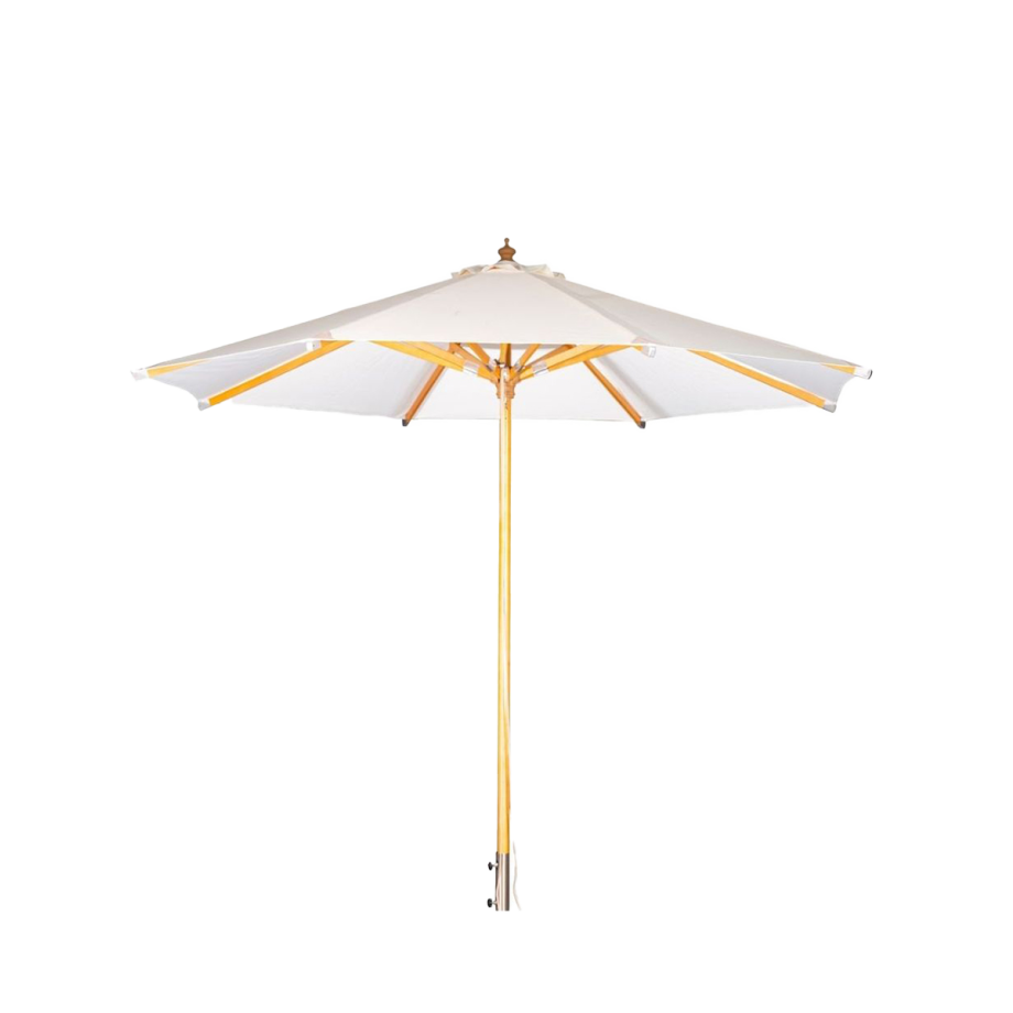 Sonn parasol wit - Ø 3 meter afbeelding 1