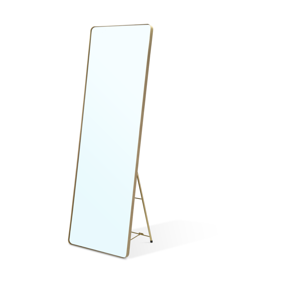 Verdal staande spiegel goud - 140 x 45 cm Verdal staande spiegel goud - 140 x 45 cm afbeelding 1