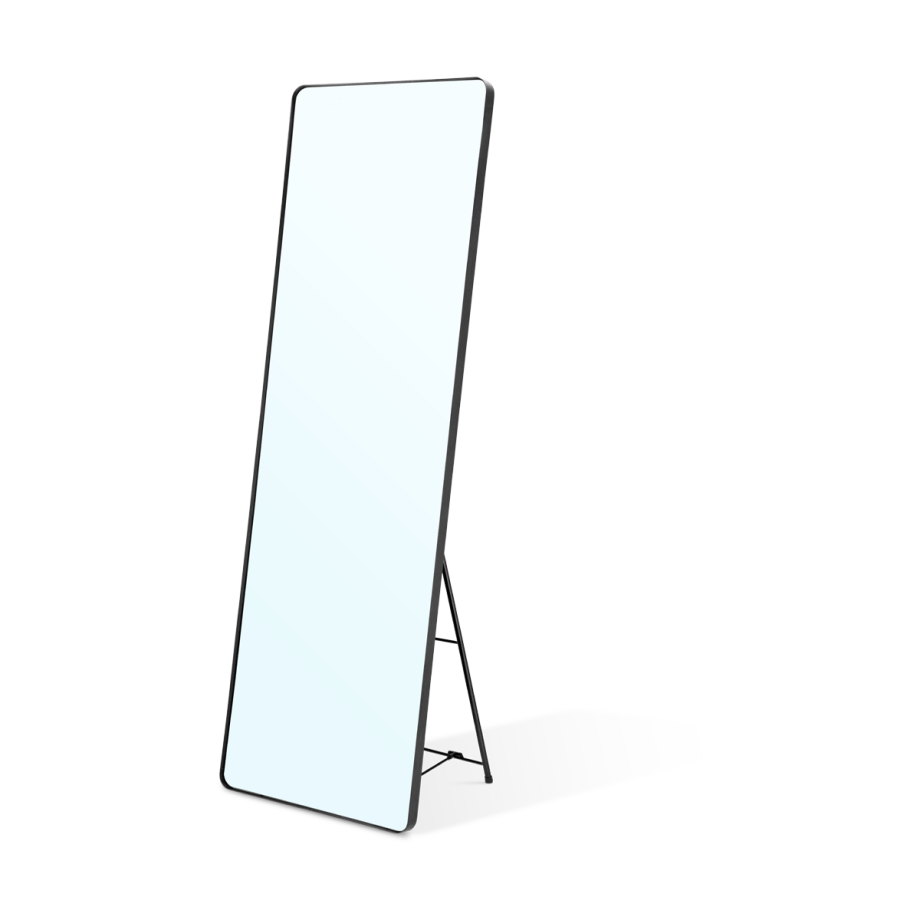 Verdal staande spiegel zwart - 140 x 45 cm Verdal staande spiegel zwart - 140 x 45 cm afbeelding 1
