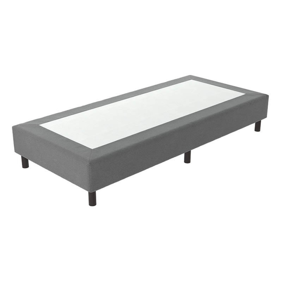 Verende Hotelboxspring zonder Matras - Antraciet 70x200 cm - Bonellvering - Inclusief Topper - Dekbed-Discounter.nl afbeelding 1