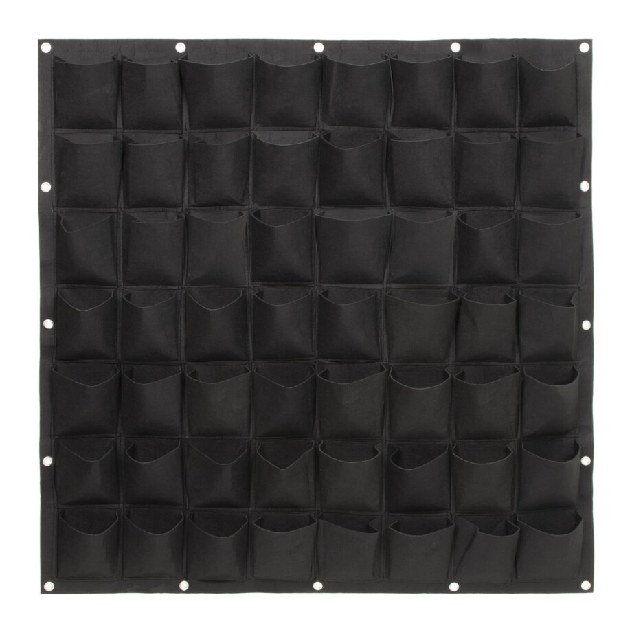 QUVIO Verticale tuin met 56 vakjes voor aan de muur - 100 x 100 cm afbeelding 1