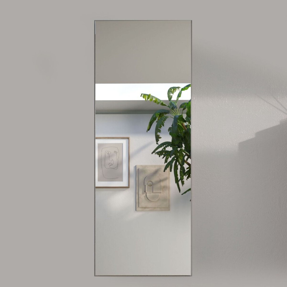 Verticale spiegel Dama 50x110 cm hoogglans wit afbeelding 1