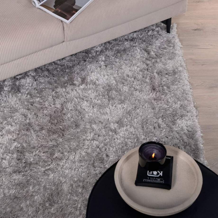 Nohr Vloerkleed 'Kawanda' 160 x 230cm, kleur Zilver afbeelding 1