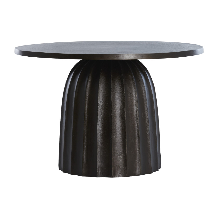 Light & Living Ronde Bijzettafel 'Veglia' 60cm, kleur Donkerbruin afbeelding 1