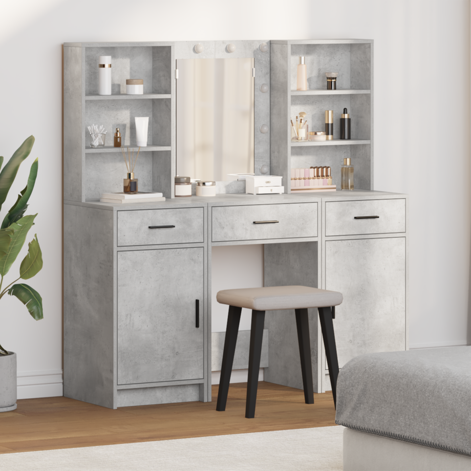 vidaXL 3-delige kaptafelset betonlook grijs gelamineerd hout afbeelding 1