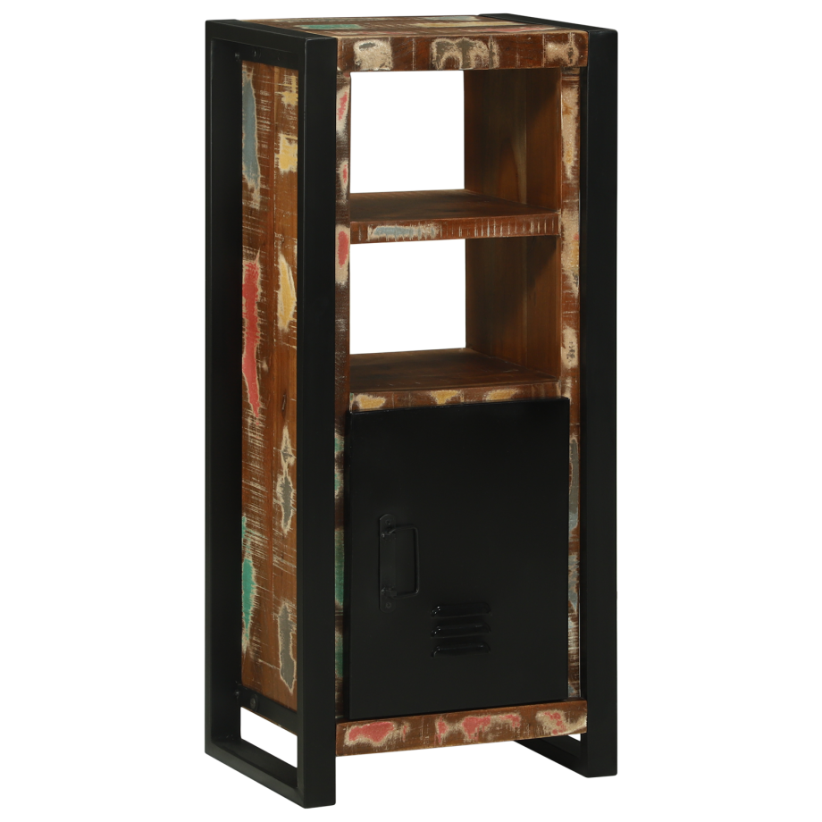 vidaXL Badkamer Wandkast 40x30x90 cm Van Gerecycled Massief Hout afbeelding 1