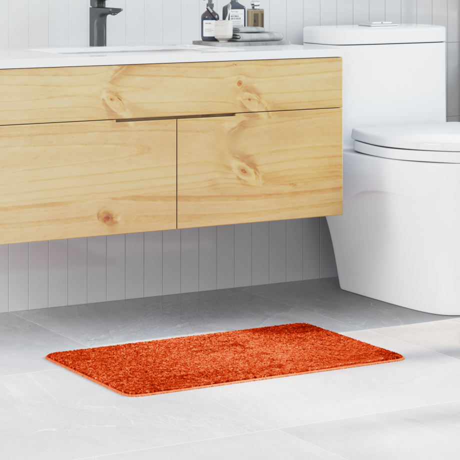 vidaXL Badmat rechthoekig anti-slip 50x80 cm polypropeen oranje vidaXL Badmat rechthoekig anti-slip 50x80 cm polypropeen oranje afbeelding 1