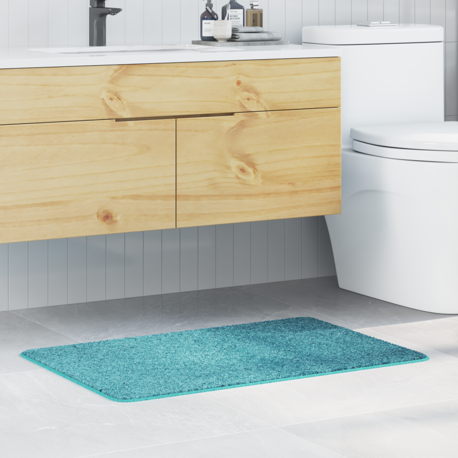 vidaXL Badmat rechthoekig anti-slip 60x90 cm polypropeen oranje afbeelding 1