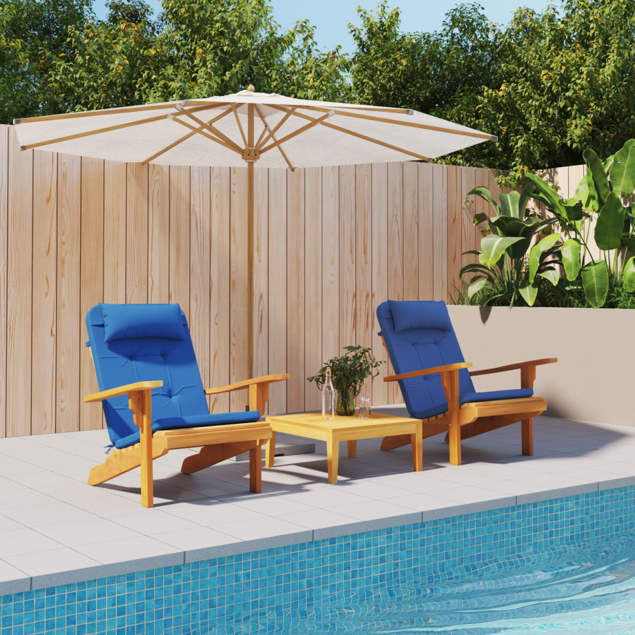vidaXL Stoelkussens Effen 2 pcs Blauw 58 x 77 x 4,5 cm Oxford Stof vidaXL Stoelkussens Effen 2 pcs Blauw 58 x 77 x 4,5 cm Oxford Stof afbeelding 1