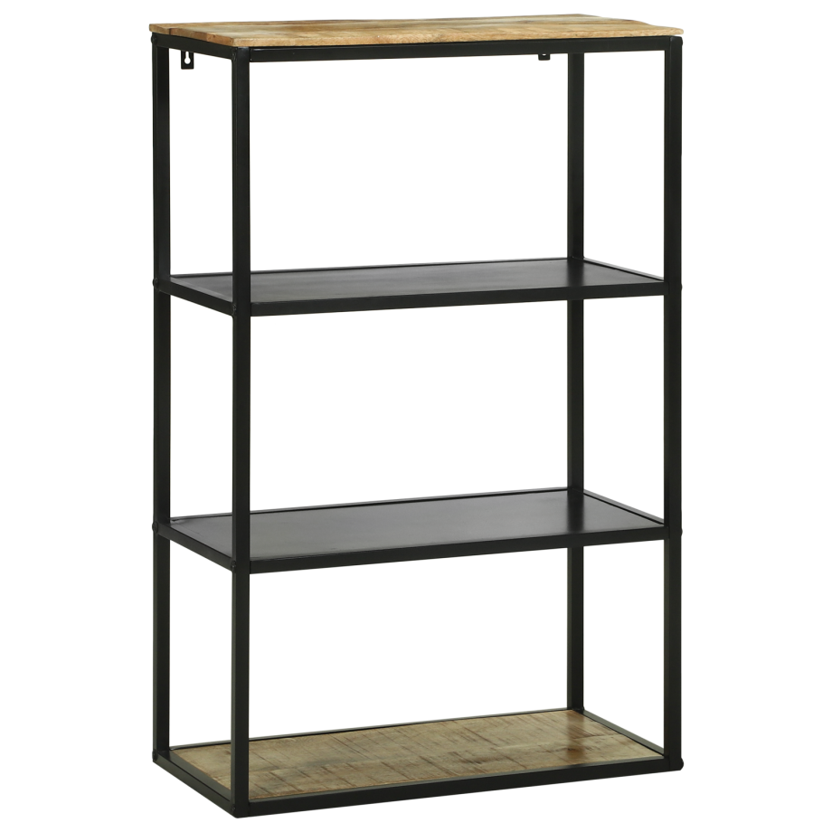vidaXL Boekenkast 70 x 35 x 110 cm Massief mangohout afbeelding 1