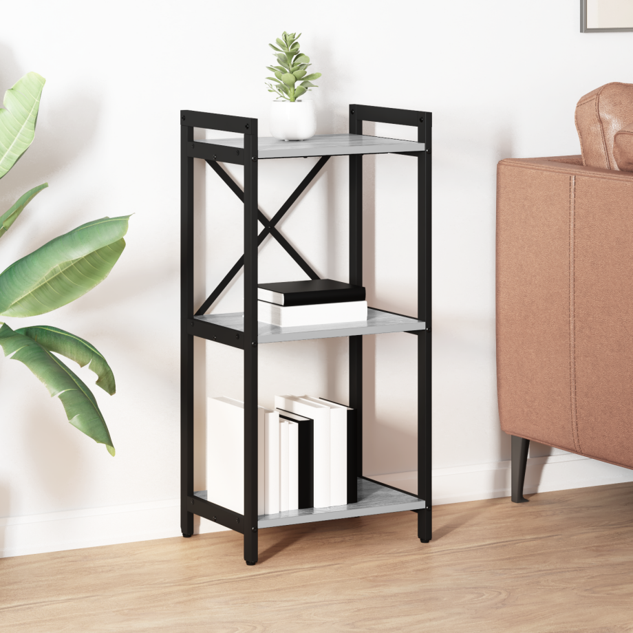 vidaXL Boekenkast Grijs sonoma 40 x 30 x 85 cm Bewerkt hout afbeelding 1