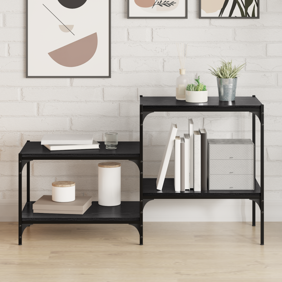 vidaXL Boekenplank Bord 4 pcs Zwart 100 x 40 x 1.5cm Spaanplaat vidaXL Boekenplank Bord 4 pcs Zwart 100 x 40 x 1.5cm Spaanplaat afbeelding 1