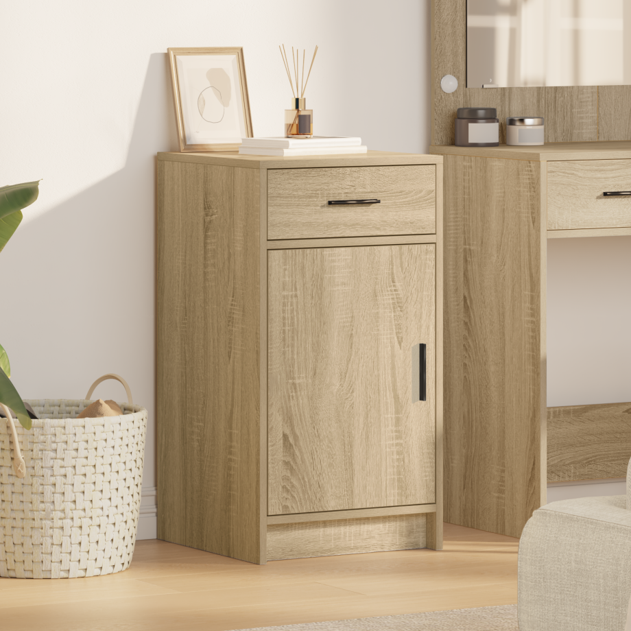 vidaXL Dressoir Sonoma Eik 40x41x75 cm Geengineerd Hout afbeelding 1