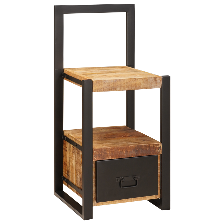 vidaXL Kapstok 40x40x90 cm Massief Ruw Mango Hout afbeelding 1